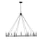 Z-Lite Dennison 16 Light Chandelier, Matte Black 4005-16MB - alternate 2